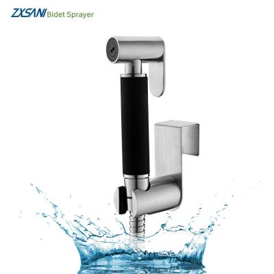 China High Pressure New Technique New Function Cloth Diaper Sprayer Bathroom Hand Held Bidet Sprayer With T Adapter Valve for sale