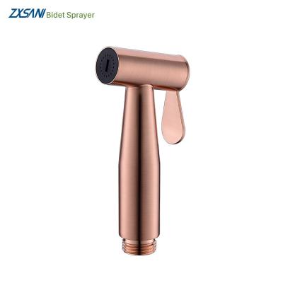 China Leak Proof Rust Proof Corrosion Proof Luxury Style Brushed Rose Gold Bathroom Handheld Stainless Steel 304 Bidet Sprayer for sale