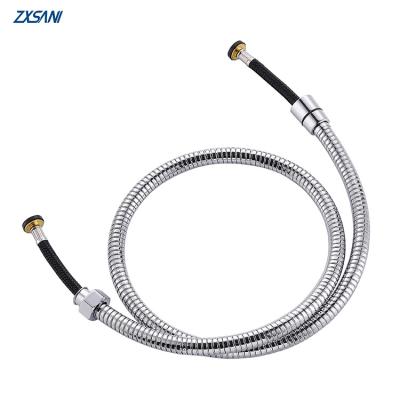 China Bathroom Stainless Steel Bidet Sprayer Hose Shower Hose Explosion Proof Chrome Finish for sale