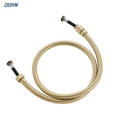 China Gold Corrosion Proof Explosion Proof Stainless Steel Bidet Sprayer Hose Shower Hose Flexible Shattaf Hose for sale