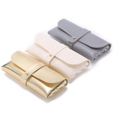 China Custom Leather Storage Sunglasses Packaging PU Leather Glasses Case Factory Cheap Glasses Box Eyewear Case for sale