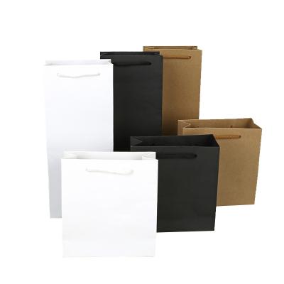 China Wholesale High Quality Recyclable Personalized Customized Black Paper Bags With Logo for sale