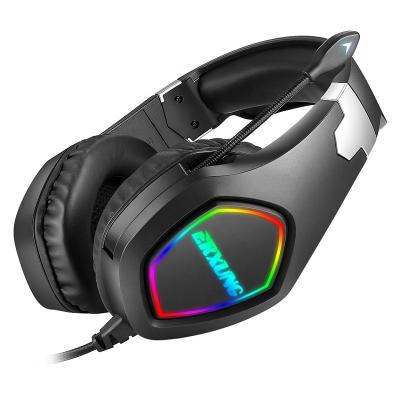 Cina Waterproof ANC J20 Boys Noise Cancel Over Ear Headband Cable Gamer Aux. 7.1 Usb PC Game Headphone Wired RGB Gaming Headset With Microphone in vendita