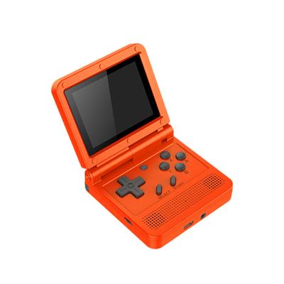 Cina Portable Mini v90 3 Inch IPS Screen Retro 3D Flip Handheld Console Open System Doubles New Game Console 16 Simulators For Kids Gift PS1 in vendita