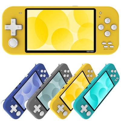 China Game Playing Mini 4.3 Inch X20 Retro Video Game Player 8G 128bit Double Joystick Pocket Game Handheld Game Consoles Box Kids Gift for sale