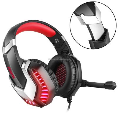 China Waterproof J30 PC Gaming ANC Boys Noise Canceling Headband Custom Logo Over Ear Headphone Gamer Wired RGB Gaming Headset With Microphone for sale