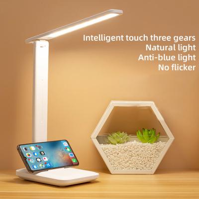 China As Cell Phone Holder Eye Care Led Table Lamp With Left Dimming Led Multifunctional Folding Led Table Lamp Usb Desk Lamp for sale