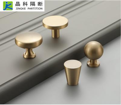 China Modern Sideboard Brushed Gold Furniture Handle Doorknob Door Knob for sale