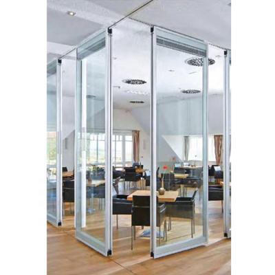 China Modern Aluminum Glass Removable Double Partition Wall Movable for sale