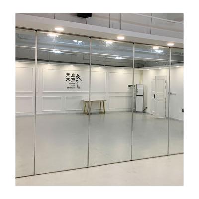 China Polishing Movable China Door Partition Screen Dividers Wall Made Modern Mirror Factory for sale