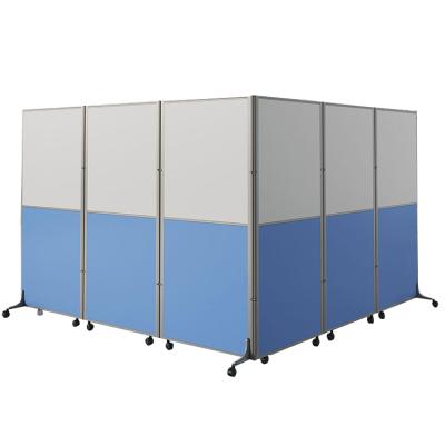 China Easy Installation Hot Selling Portable Folding Partition Wall Room Screen Dividers For Office for sale