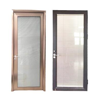 China Modern Security Doors Tempered Glass Aluminum Canopy Door for sale