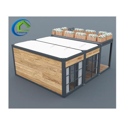 China Modern modular prefab house and habitable container house with anticorrosive wooden decoration. for sale