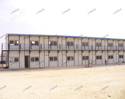 China New Modern Designed E-Building Prefab Factory Good Prices And Movable Sandwich Panel 2 Story Prefab Buildings For Dormitory Work Living for sale