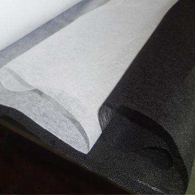 China China Supplier Water Soluble Chemical Bonded Nonwoven Fusible Interlining 100% Polyester Garment Nonwoven Interlining Bonded Fabric for sale