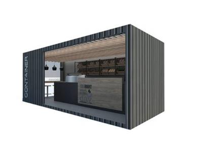 China Customized Container Home Prefab Small Movable House Converted Modular Coffee Shop Container Bar 20ft Prefabricated for sale