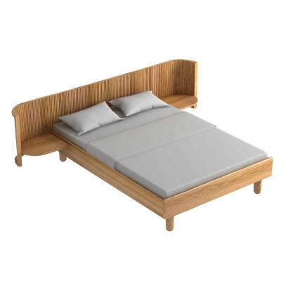 China Wholesale Simple Designs Simple Designs Modern Solid Wood King Size Bed Elegant Solid Wood Luxury Bed With Headboard for sale