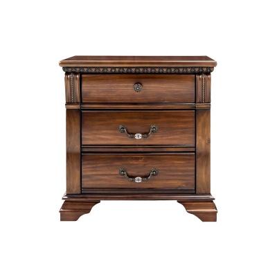 China Latest Vintage Design Bedroom Furniture Bedside Cabinet Mid Century Night Stand Vintage Nightstand Antique For Home for sale