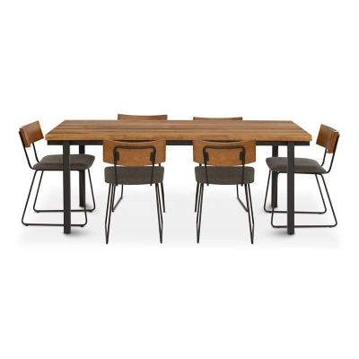 China Convertible Modern Wood Table and Chairs Dining Set Chairs Furniture Dining Set Dinner Table with 8 Chairs Combination for sale