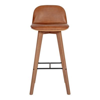 China Contemporary high quality low back hotel bar stool furniture cheap bar furniture luxury modern leather bar chair leather for hotel for sale