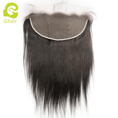 China 13X6 HD Swiss Sheer Lace Frontal Glueless Silky Straight Cuticle Aligned Women Virgin Hair 13x6 Lace Headband for sale