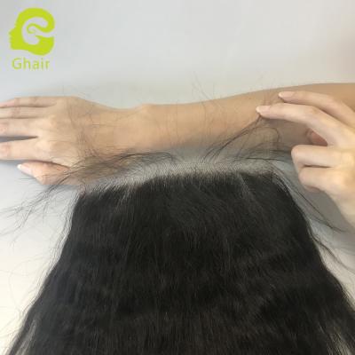 China 100% Virgin Human Hair Ready To Ship Raw Indian Hair Bodywave Deepwave Right Ear To Ear 13X4 HD Lace Headband for sale