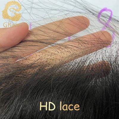 China Wholesale HD Silky Straight Sheer Thin Swiss Lace Mini Wave Bandeau Pre Plucked 4x4 5x5 6x6 7x7 HD Lace Closure for sale