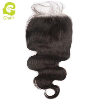 China No Rejection Wholesale Factory Direct Peruvian Hair Weft Ear To Frontal Closure 6x6 HD Clear Body Wave Lace Closures HD Straight Ear for sale