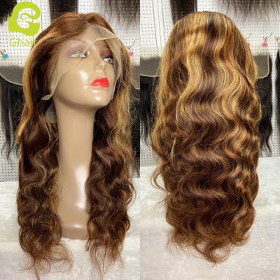 China Wholesale Silky Straight Wave Highlight Hair Wigs For Black Women, Transparent Lace Front Wig, Natural Hair Wigs for sale