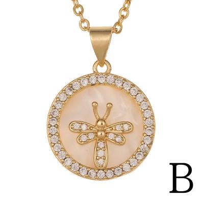 China Hot Selling Eye Reative Simple Temperament Star Bee Necklace BOHEMIA Amazon Shell Pendant Necklace for sale