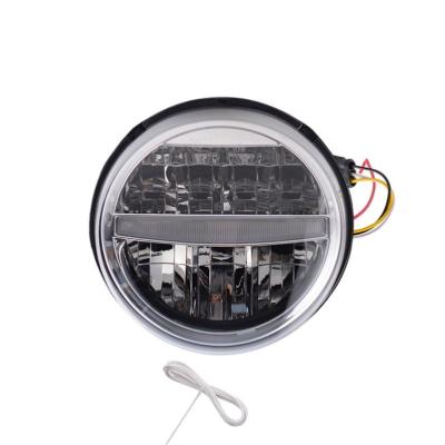 China Chrome Die Cast Aluminum Front Lamp Assembly Housing Headlight With Halo Ring For V-espa GTS 2019~2020 for sale