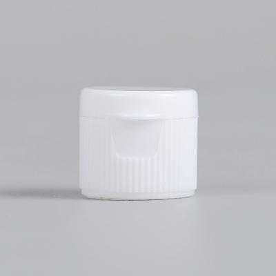 China Non Plastic Flip Cap Bottle 20/410PP Spill Bottle Skin Care White Plastic Cosmetic Creams Cap Tube Flip Cap for sale