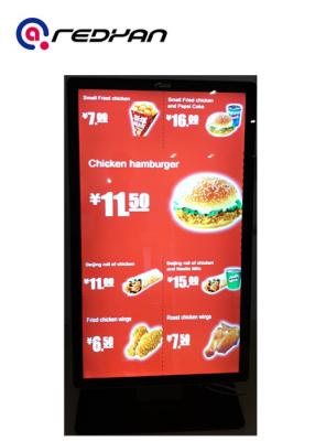 Chine Signage électronique de Digital de panneau de menu pour le restaurant rapide de service, OS d'Android à vendre