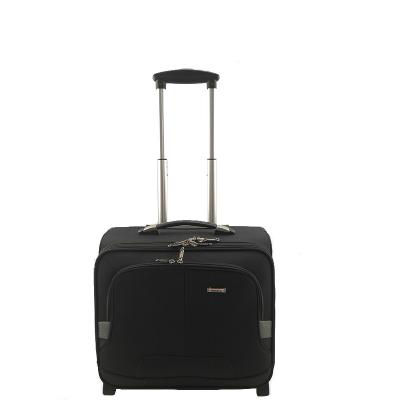 China soft & Durable Light Polyester Business Fabric Trolley Soft Luggage With Wheel for sale