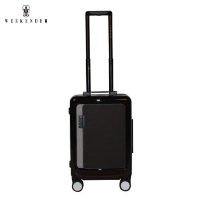 China ABS Accept Customized Logo ABS+PC Film/PC Customized Wheel Suitcase Luggage With Laptop Compartment for sale