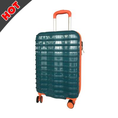 China Fashion Style Zipper Case ABS Luggage Case Trolley Four Wheel Bag for sale