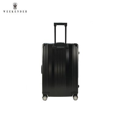 China 210D Polyester and Sponge Hardside Lock Aluminum Unisex ABS Spinner Luggage Suitcase TSA Top and Side Four Wheels, Spinner System for sale