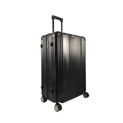 China ABS Frame Hard Shell Aluminum Aluminum Spinner Unisex TSA Lock Top and Side Weekender Travel Luggage Case Trolley Case 18