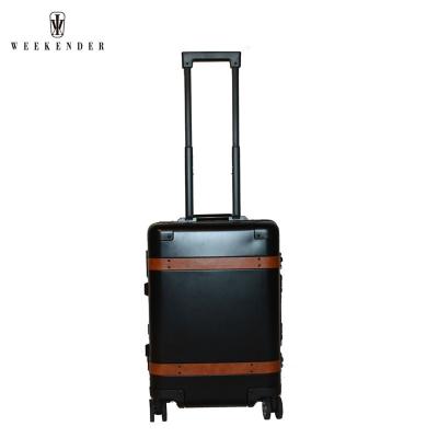 China Hot Sales Aluminum Cabin Meta Trolley Luggage Suitcase for sale