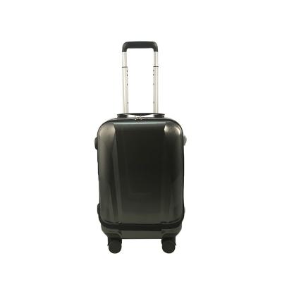 China White Made ABS And Black Customized Luggage Frame Rolling Suitcases With TSA Combination Lock for sale