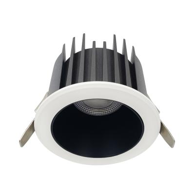 China Modern LED Lighting Waterproof IP65 COB Office Black 15W Fixed Ceiling Down Embedded Spotlight for sale