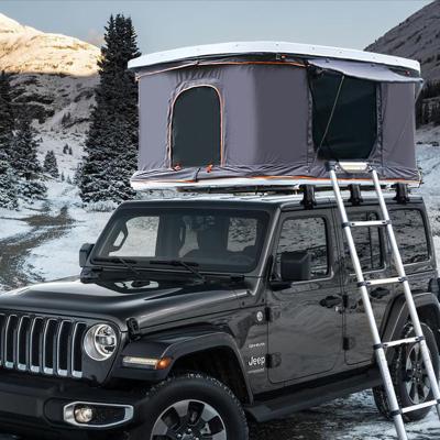 China Straight Bracing Type - 2 - 3 Person Hardtop Shell Tent Box Vehicle Hard Top Car Open Roof Outdoor Camping Rooftop Tent for sale