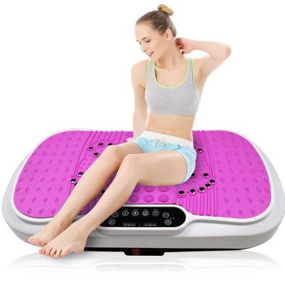 China Home Gym Equipment Fitness Body Shaper Exercise Vibrator Fit Vibration Machine Plate Slimmer With Resistance Bands XYV-804B for sale