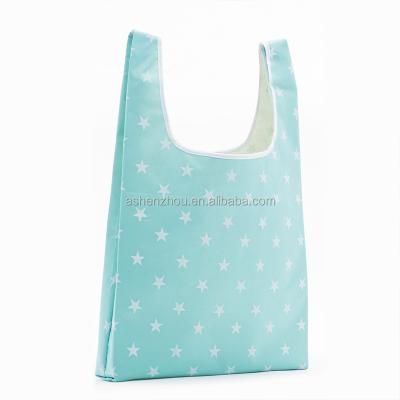 China Cheap Custom Logo Handled Printed Heavy Duty Recyclable Waterproof Wholesale Foldable Shopping Bag Tote Bag Nylon for sale