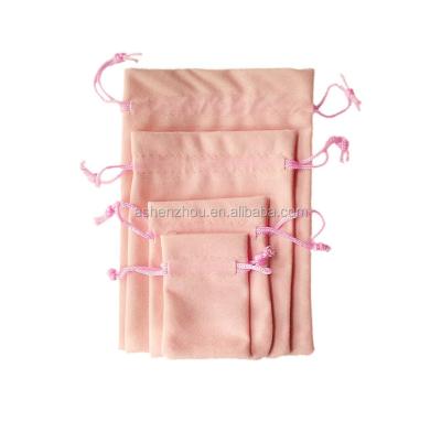 China High Quality Cheap Custom Drawstring Velvet Small Mini Jewelry Bags Recyclable For Ring Necklace for sale