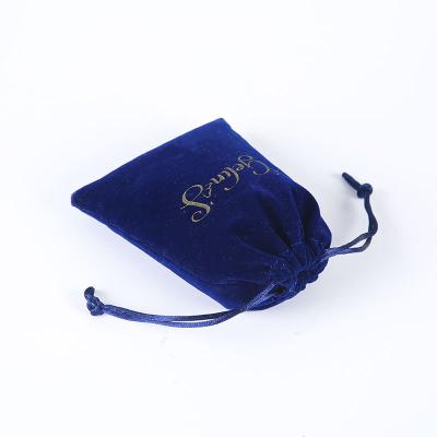 China Custom Wedding Pouch Velvet Gift Pouch Jewelry Velvet Drawstring Bag Eco-Friendly Velvet Logo Pouch for sale