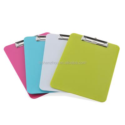 China Office promotional use school gift and school plastic clipboard, logo printed A4 writing clipboard, custom a4 clipboard for sale