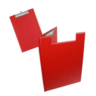 China Office and school china manufacture custom logo printed double A4 document holder PVC plastic clipboard for sale