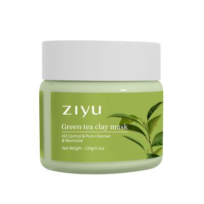 China Deep Cleansing Pore Moisturizer Minimizer and Blackhead Remover Clay Mud Mask Green Tea for sale