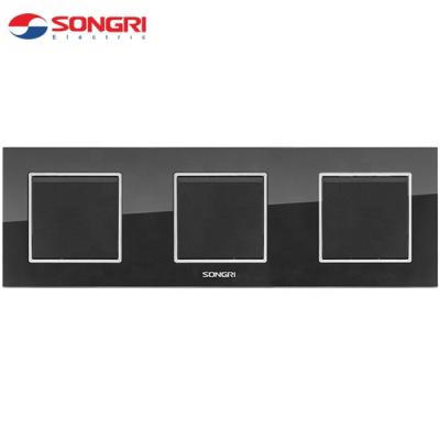 China High Quality 1 Way Wall Strip PC ABS Songri European Standard 16A 3 Smart Light Switch for sale